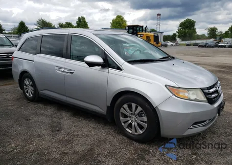 2014 Honda Odyssey Exl из США, поврежденный, VIN 5FNRL5H63EB001740